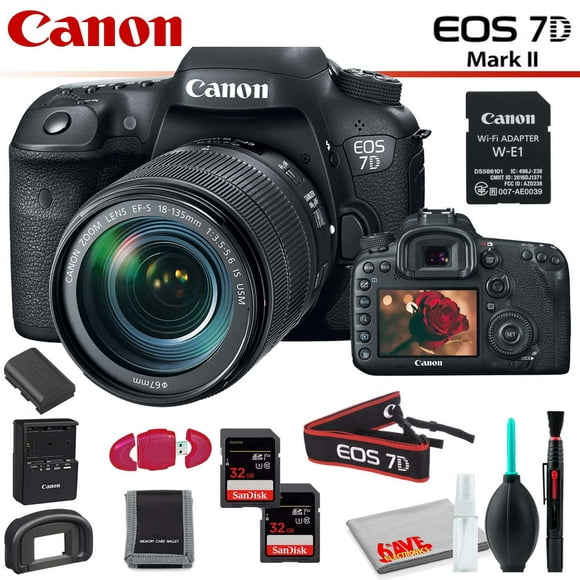 DA-CF-32GB-R Memory Card Canon EOS 7D Digital Camera Accessory Kit Includes SDLPE6 Battery 